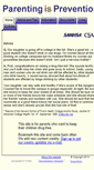 Mobile Screenshot of parentingisprevention.org